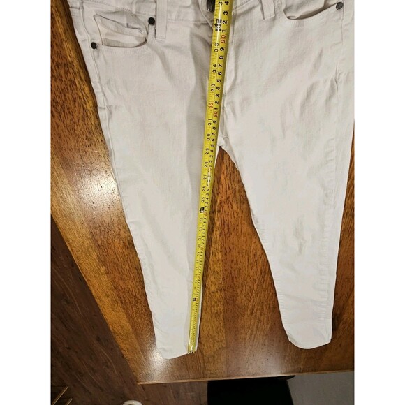 Paige Jeans Womens 28 White Skyline Ankle Peg Mid Rise Skinny Stretch Denim USA - Picture 11 of 11